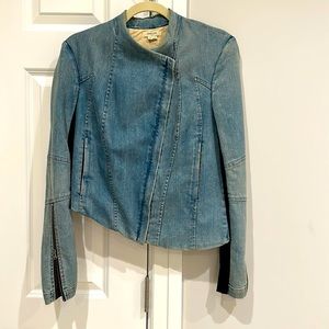 Helmut Lang uneven denim jacket